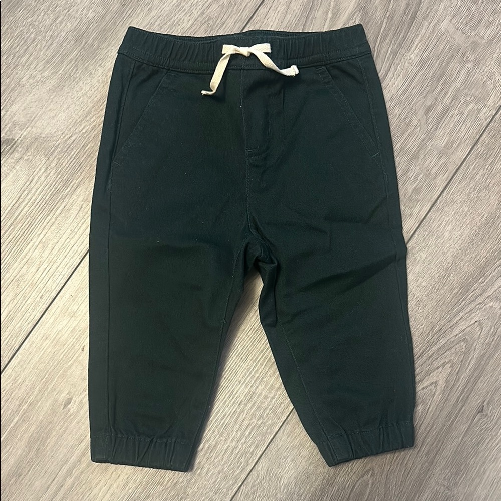 Janie and Jack Baby Boy Green Jogger Pants